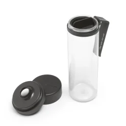 Brabantia Make & Take Waterfles met Fruitfilter 0,5 L - Dark Grey