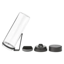 Brabantia Make & Take Waterfles met Fruitfilter 0,5 L - Dark Grey