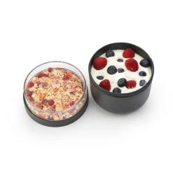Brabantia Make & Take Yoghurtbeker to Go 0,5 L - Kunststof - Dark Grey Outlet