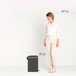 Brabantia NewIcon Pedaalemmer 20 L - Soft Beige