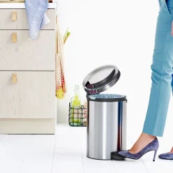 Brabantia NewIcon Pedaalemmer 12 L Vingerafdrukvrij - Matt Steel Online