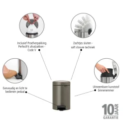 Brabantia NewIcon Pedaalemmer 3 Liter - 176279
