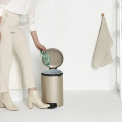 Brabantia NewIcon Pedaalemmer 12 L - Metallic Gold