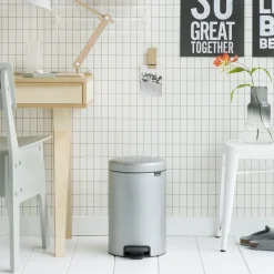 Brabantia NewIcon Pedaalemmer 12 L - Metallic Grey Clearance