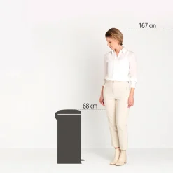 Brabantia NewIcon Pedaalemmer 30 L - Confident Grey Outlet