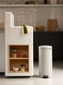 Brabantia NewIcon Prullenbak Soft Grey 30 liter