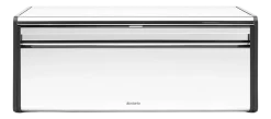 Brabantia Regular Broodtrommel Brilliant Steel met klepdeksel