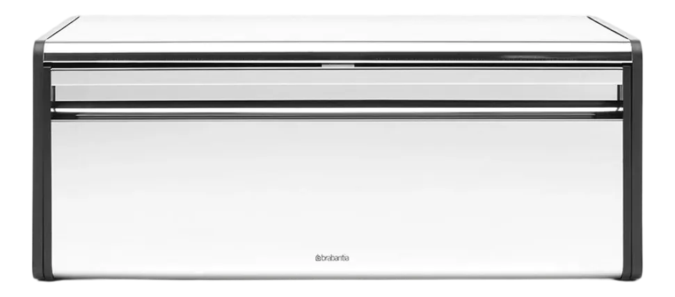 Brabantia Regular Broodtrommel Brilliant Steel met klepdeksel