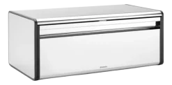 Brabantia Regular Broodtrommel Brilliant Steel met klepdeksel