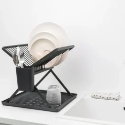 Brabantia SinkSide Afdruiprek Compact - met Bestekhouder - Dark Grey