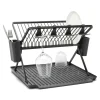 Brabantia SinkSide Inklapbaar Afdruiprek - met Bestekhouder - Dark Grey