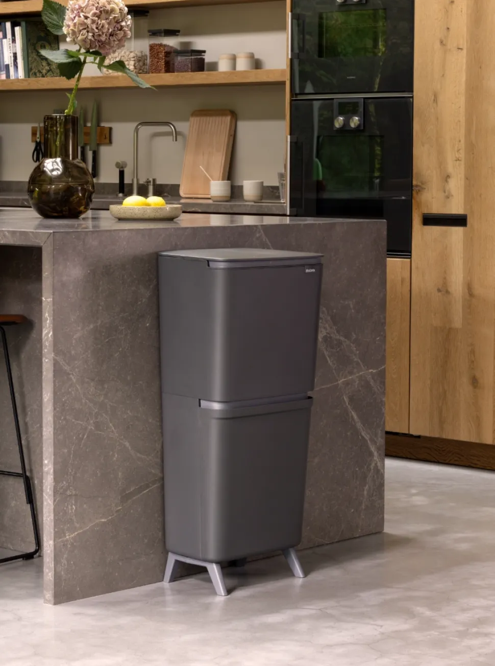 Brabantia SortUp Hi Prullenbak Dark Grey 20 + 25 liter