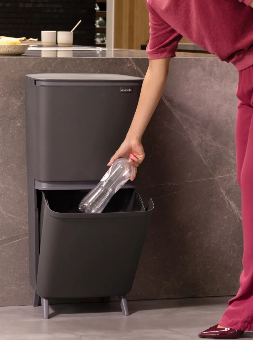 Brabantia SortUp Hi Prullenbak Dark Grey 20 + 25 liter