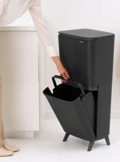 Brabantia SortUp Hi Prullenbak Dark Grey 20 + 25 liter