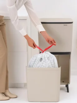 Brabantia SortUp Hi Prullenbak Soft Beige 20 + 25 liter