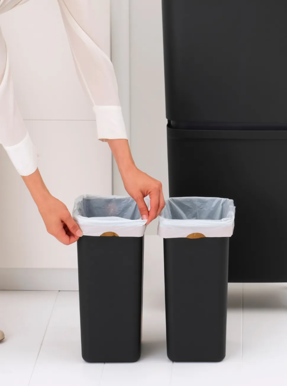 Brabantia SortUp Hi Prullenbak Dark Grey 25 + 10 + 10 liter