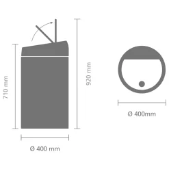 Brabantia Touch Bin Afvalemmer 60 Liter - 126671