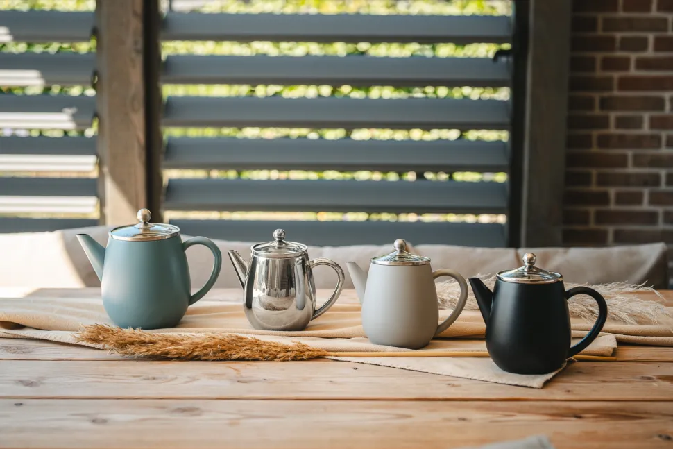 Bredemeijer Theepot Duet Eva Mat Zwart 0,5 L