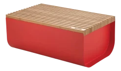 Broodmand + Broodplank Alessi Mattina Red