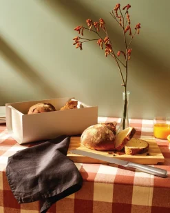 Broodmand + Broodplank Alessi Mattina Dark Grey