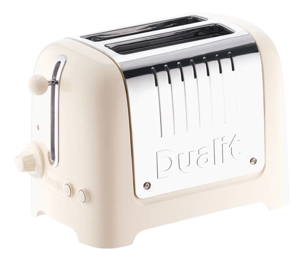 Broodrooster Dualit LITE Gloss 2-Slots Canvas Wit