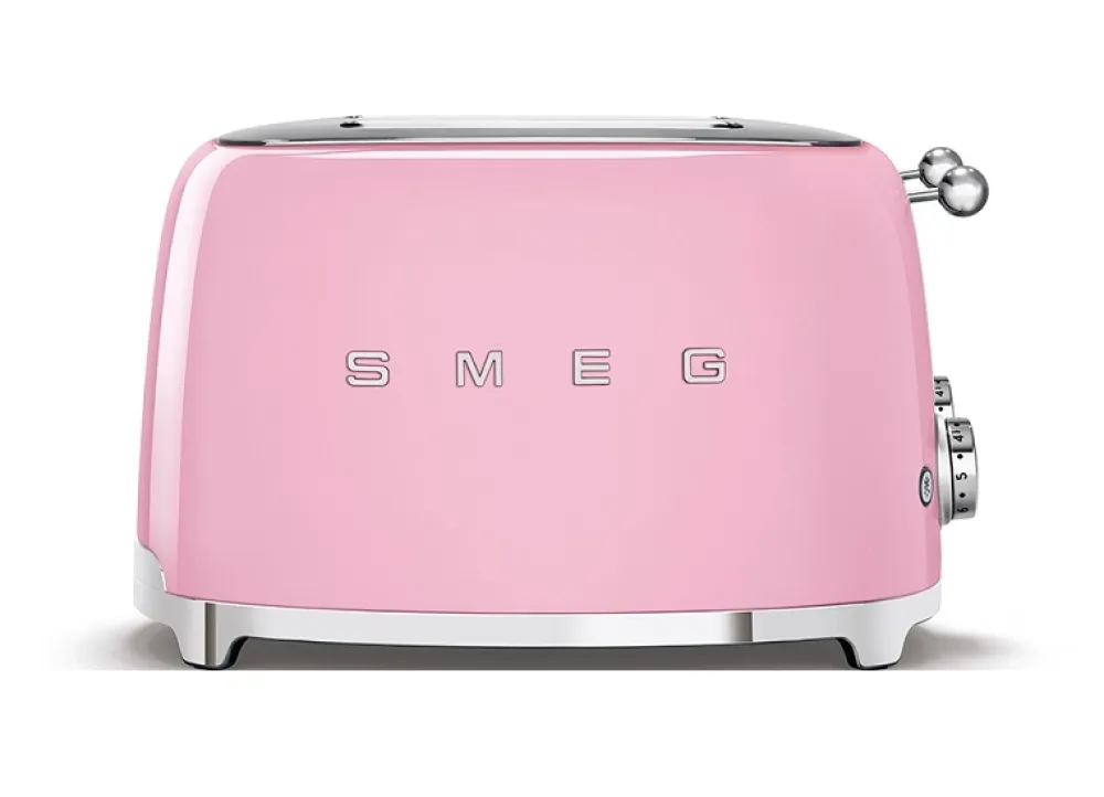 Smeg Broodrooster TSF03PKEU 4x4 50 Style Roze Online