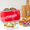 Broodrooster Smeg TSF02 2x4 50 Style Rood