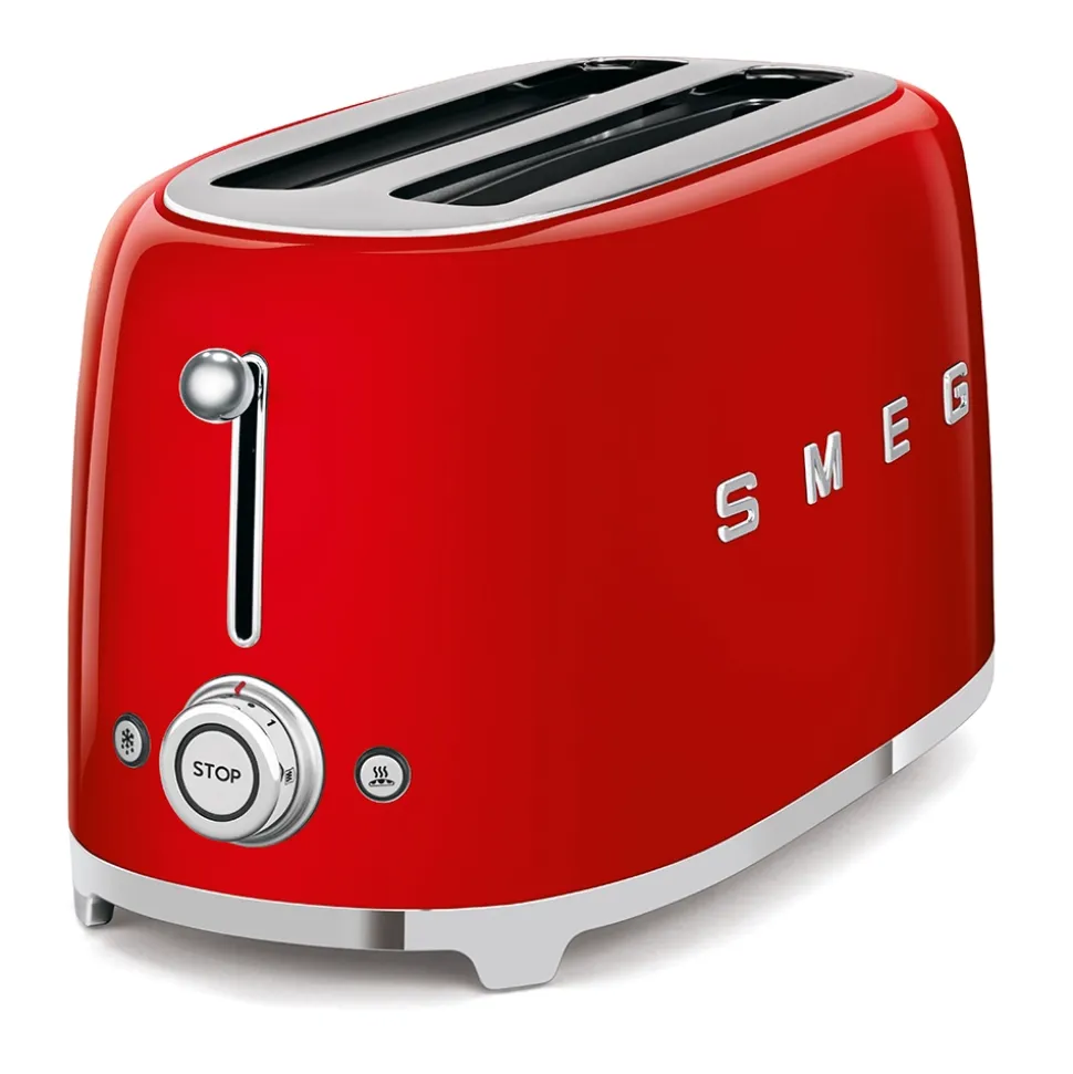 Broodrooster Smeg TSF02 2x4 50 Style Rood
