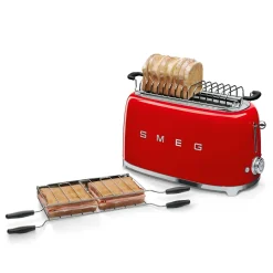 Broodrooster Smeg TSF02 2x4 50 Style Rood