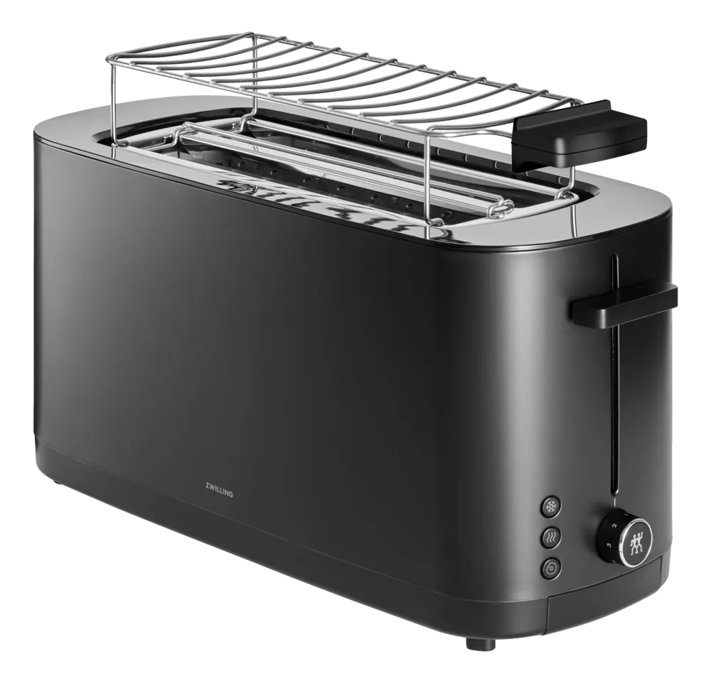 Zwilling Broodrooster Enfinigy Black 4/2 Met Broodjeswarmer