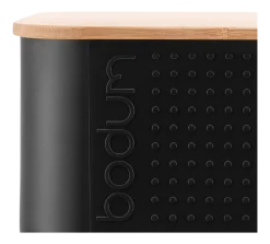 Bodum Broodtrommel Bistro Small Black met Bamboo Deksel New