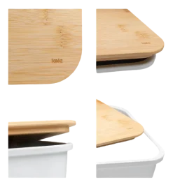 Broodtrommel Kela Apart Met Deksel als Snijplank Wit