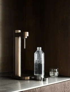 Stelton Bruiswatermachine Brus Carbonator Dark Brown Metallic Clearance