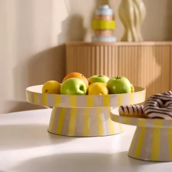 by fonQ Arcade Serveerschaal Ø 32 cm - Beige / Popcorn