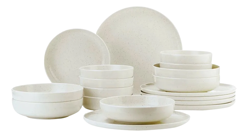 by fonQ Loods Serviesset 24-delig - Mat Crème