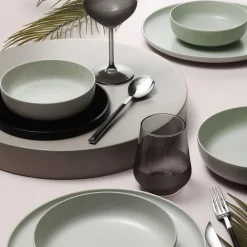 by fonQ Loods Serviesset 24-delig - Mat Mintgroen Sale