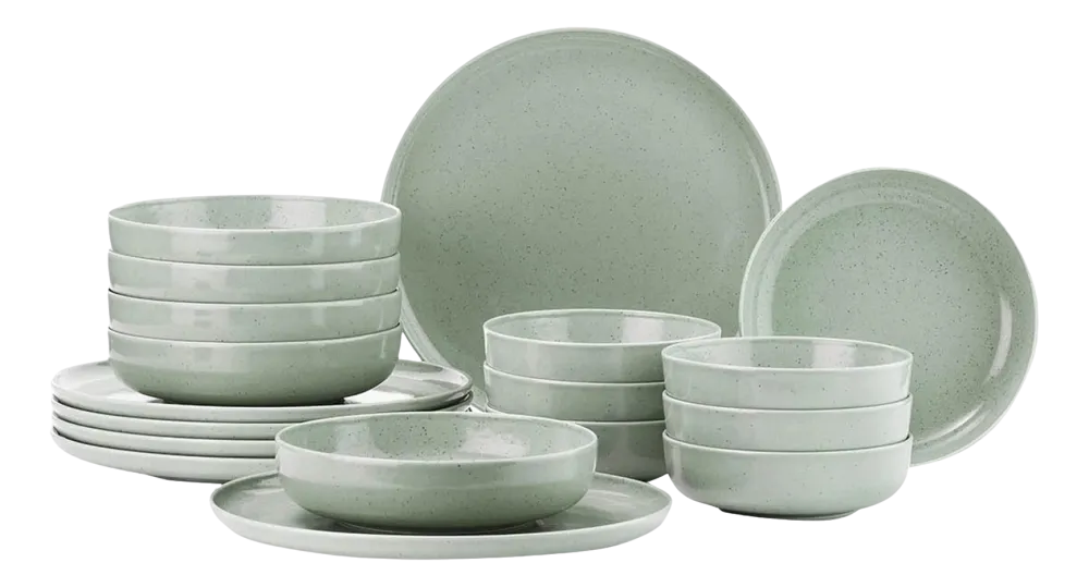 by fonQ Loods Serviesset 24-delig - Mat Mintgroen Sale