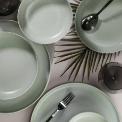 by fonQ Loods Serviesset 24-delig - Mat Mintgroen Sale