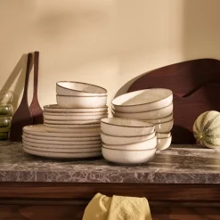 by fonQ Loods Serviesset 24-delig - Glans Beige Sale
