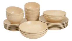 by fonQ Pebbled Serviesset 24-delig - Beige
