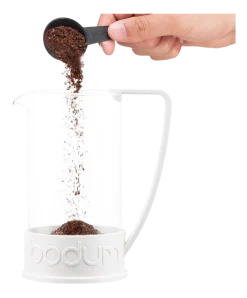 Bodum Cafetière Brazil White Gebogen Handvat 1L New