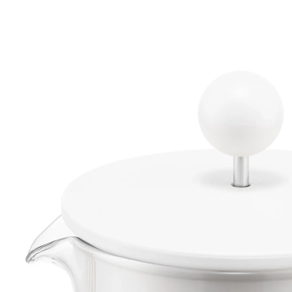 Bodum Cafetière Brazil White Gebogen Handvat 1L New
