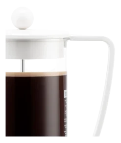 Bodum Cafetière Brazil White Gebogen Handvat 1L New