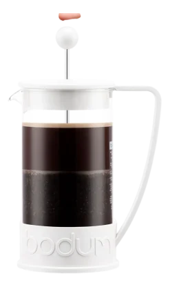 Bodum Cafetière Brazil White Gebogen Handvat 1L New