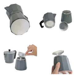 Kela Cafetière Italia Dark Grey 300 ml New