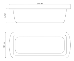Cakeblik Tramontina Brasil Zwart 30 cm