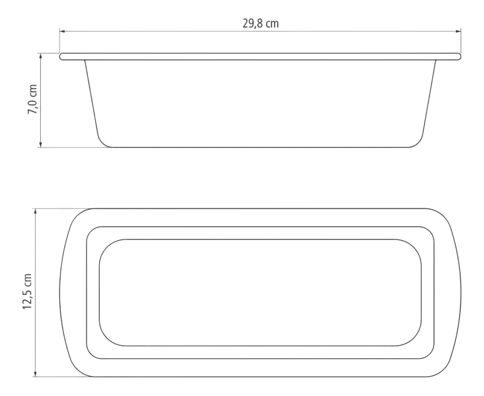 Cakeblik Tramontina Brasil Zwart 30 cm