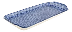 Bunzlau Castle Cakeschaal Blue Diamond Oblong New