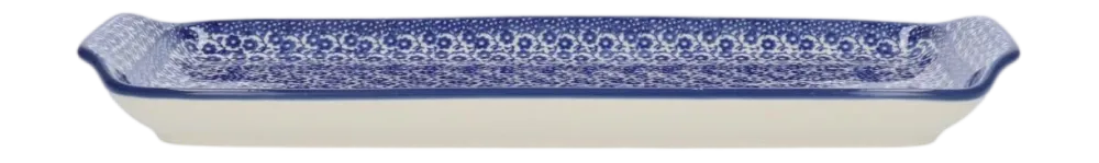 Bunzlau Castle Cakeschaal Oblong Midnight Blue (14,5 x 31,5 cm) Clearance