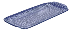 Bunzlau Castle Cakeschaal Oblong Midnight Blue (14,5 x 31,5 cm) Clearance